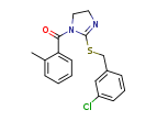 [2-[(3-chlorophenyl)methylsulfanyl]-4,5-dihydroimidazol-1-yl]-(2-methylphenyl)methanone